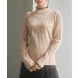 太めリブ編みプチハイネックニットプルオーバー | SAISON DE PAPILLON | 詳細画像4