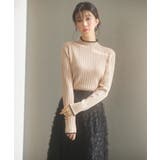 太めリブ編みプチハイネックニットプルオーバー | SAISON DE PAPILLON | 詳細画像7