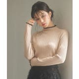 太めリブ編みプチハイネックニットプルオーバー | SAISON DE PAPILLON | 詳細画像9