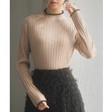 太めリブ編みプチハイネックニットプルオーバー | SAISON DE PAPILLON | 詳細画像10