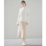 太めリブ編みプチハイネックニットプルオーバー | SAISON DE PAPILLON | 詳細画像17