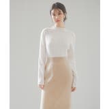 太めリブ編みプチハイネックニットプルオーバー | SAISON DE PAPILLON | 詳細画像18