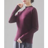 太めリブ編みプチハイネックニットプルオーバー | SAISON DE PAPILLON | 詳細画像44