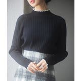 太めリブ編みプチハイネックニットプルオーバー | SAISON DE PAPILLON | 詳細画像30