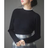 太めリブ編みプチハイネックニットプルオーバー | SAISON DE PAPILLON | 詳細画像28