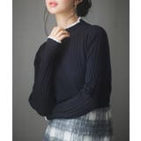 太めリブ編みプチハイネックニットプルオーバー | SAISON DE PAPILLON | 詳細画像29