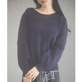 フラワーモチーフ裏起毛ニットプルオーバー | SAISON DE PAPILLON | 詳細画像25