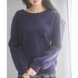 フラワーモチーフ裏起毛ニットプルオーバー | SAISON DE PAPILLON | 詳細画像26