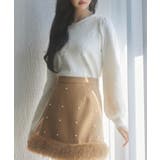 フラワーモチーフ裏起毛ニットプルオーバー | SAISON DE PAPILLON | 詳細画像21