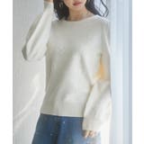 フラワーモチーフ裏起毛ニットプルオーバー | SAISON DE PAPILLON | 詳細画像10