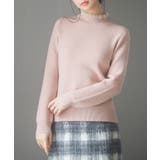 ピンク | 裏起毛ハイネックニットプルオーバー | SAISON DE PAPILLON