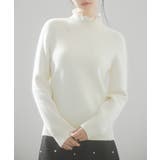 アイボリー | 裏起毛ハイネックニットプルオーバー | SAISON DE PAPILLON