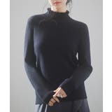 ブラック | 裏起毛ハイネックニットプルオーバー | SAISON DE PAPILLON