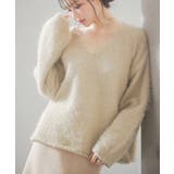 深めVネックドロップショルダーニットプルオーバー | SAISON DE PAPILLON  | 詳細画像36 