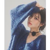 深めVネックドロップショルダーニットプルオーバー | SAISON DE PAPILLON  | 詳細画像21 