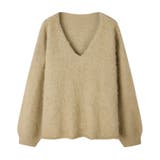 深めVネックドロップショルダーニットプルオーバー | SAISON DE PAPILLON  | 詳細画像42 