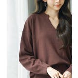 キーネックドロップショルダーニット | SAISON DE PAPILLON | 詳細画像15