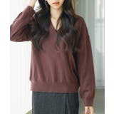 キーネックドロップショルダーニット | SAISON DE PAPILLON | 詳細画像7