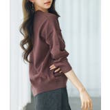 キーネックドロップショルダーニット | SAISON DE PAPILLON | 詳細画像9