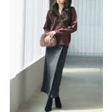 キーネックドロップショルダーニット | SAISON DE PAPILLON | 詳細画像11