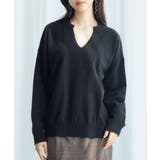 キーネックドロップショルダーニット | SAISON DE PAPILLON | 詳細画像16