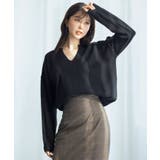 キーネックドロップショルダーニット | SAISON DE PAPILLON | 詳細画像21