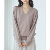 キーネックドロップショルダーニット | SAISON DE PAPILLON | 詳細画像3