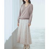 キーネックドロップショルダーニット | SAISON DE PAPILLON | 詳細画像6