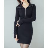 ファー襟付き2wayニットワンピース | SAISON DE PAPILLON  | 詳細画像19 