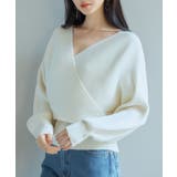 ドルマンスリーブカシュクールニット | SAISON DE PAPILLON  | 詳細画像12 