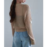 透かし編みモチーフニットプルオーバー | SAISON DE PAPILLON  | 詳細画像10 