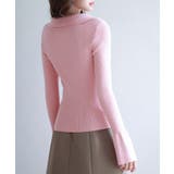 リブ編みポロネックニットプルオーバー | SAISON DE PAPILLON | 詳細画像5