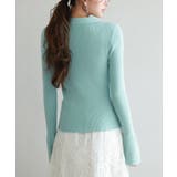 リブ編みポロネックニットプルオーバー | SAISON DE PAPILLON | 詳細画像12