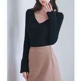 リブ編みポロネックニットプルオーバー | SAISON DE PAPILLON | 詳細画像23