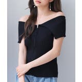 ダブルジップオフショルダーニット | SAISON DE PAPILLON | 詳細画像16