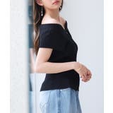 ダブルジップオフショルダーニット | SAISON DE PAPILLON | 詳細画像17