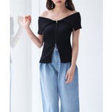 ダブルジップオフショルダーニット | SAISON DE PAPILLON | 詳細画像22