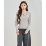 レイヤード風リブ編みニットトップス | SAISON DE PAPILLON | 詳細画像6