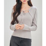 レイヤード風リブ編みニットトップス | SAISON DE PAPILLON | 詳細画像7