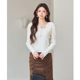 レイヤード風リブ編みニットトップス | SAISON DE PAPILLON | 詳細画像34