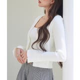 レイヤードランダムリブ編みニットトップス | SAISON DE PAPILLON | 詳細画像11