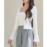 レイヤードランダムリブ編みニットトップス | SAISON DE PAPILLON | 詳細画像4