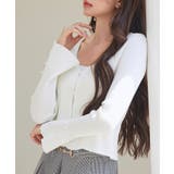 レイヤードランダムリブ編みニットトップス | SAISON DE PAPILLON | 詳細画像10