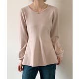 クルーネックペプラムニットトップス | SAISON DE PAPILLON | 詳細画像8