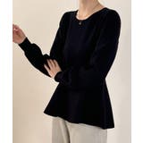 クルーネックペプラムニットトップス | SAISON DE PAPILLON | 詳細画像22