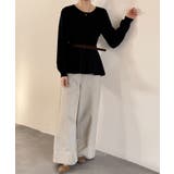 クルーネックペプラムニットトップス | SAISON DE PAPILLON | 詳細画像23