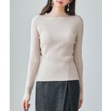 シアドッギング長袖リブニットトップス | SAISON DE PAPILLON | 詳細画像16