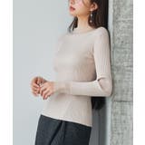 シアドッギング長袖リブニットトップス | SAISON DE PAPILLON | 詳細画像18