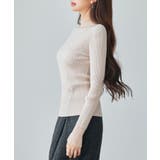 シアドッギング長袖リブニットトップス | SAISON DE PAPILLON | 詳細画像19