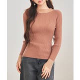 シアドッギング長袖リブニットトップス | SAISON DE PAPILLON | 詳細画像33